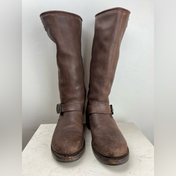 Frye Brown Leather Riding Boots - Picture 13 of 16